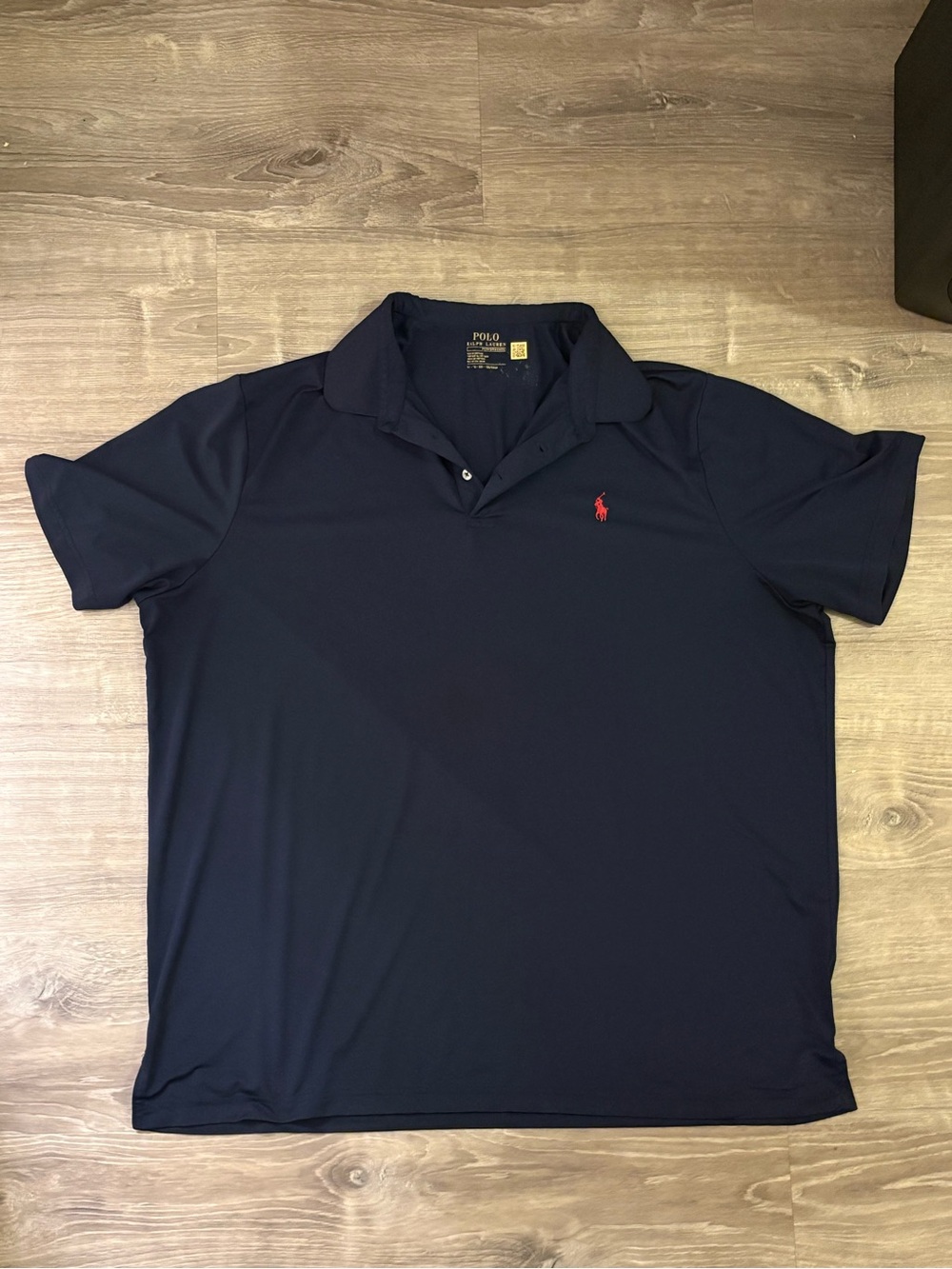 Polo by Ralph Lauren Navy Short-Sleeve Polo with Red Pony